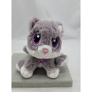 Rescue Tales Grey ,White And Purple Kitty Plush Little Tikes 7"